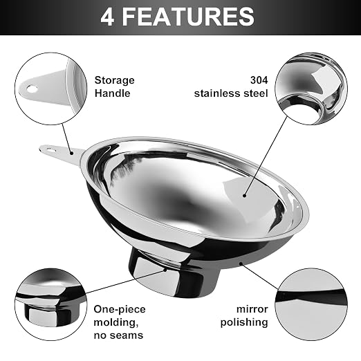 Serinar Canning Funnel with Stainless Steel Filter - Image 3