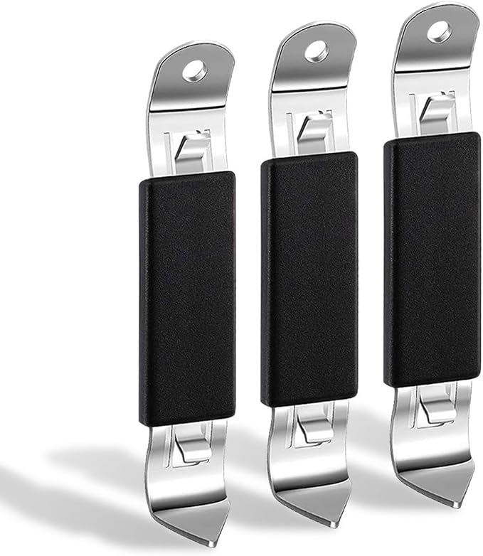 KTOJOY 3 Pack Magnetic Bottle Openers Stainless Steel Flat Bottle Opener by KTOJOY