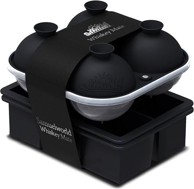 Samuelworld Premium Ice Tray Combo, Large Ice Sphere Maker & New Upgraded Ice by Samuelworld