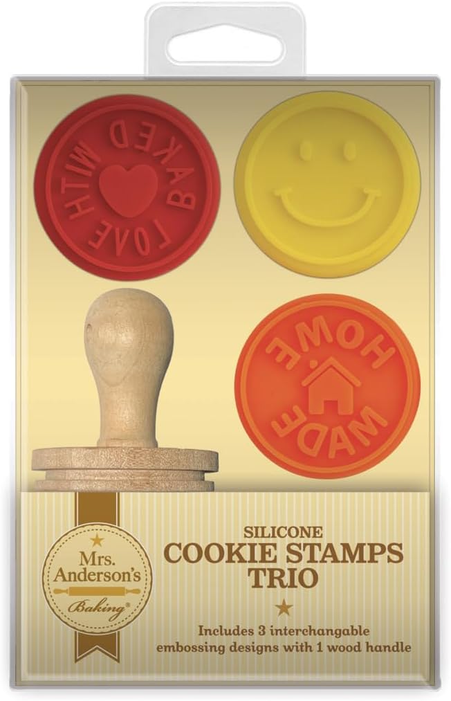 Mrs. Anderson’s Baking Cookie Stamps Trio, Non-Stick Silicone - Image 6