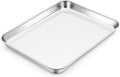 E-far Toaster Oven Tray, 10.5”x8.3” Stainless Steel Small Baking Cookie Sheet by E-far