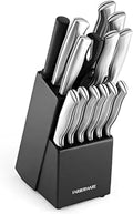 Farberware 15-Piece Kitchen Knife Set, High-Carbon Stainless Steel Blades by Farberware