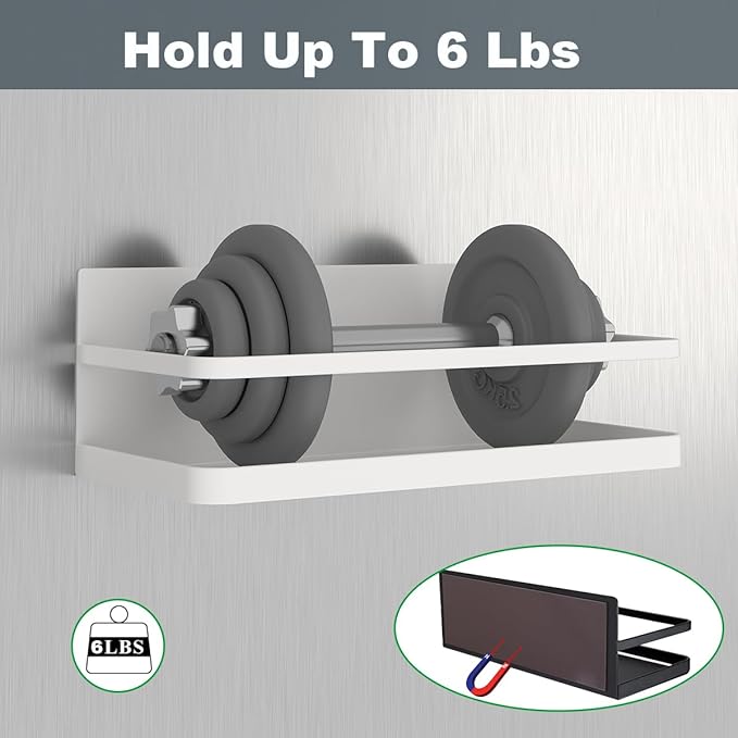 Magnetic Spice Rack Single Tier Refrigerator spice organizer Shelf - Image 3