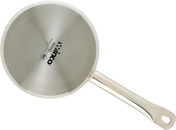 Winco Heavy-Duty Stainless Steel Sauce Pan - Image 5