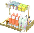 Saydear Under Sink Organizer Storage 2-Tier Premium Metal Pull-Out Kitchen by Saydear