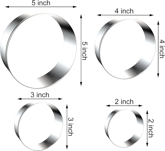 Circle Round Biscuit Cookie Cutter Set - Image 2
