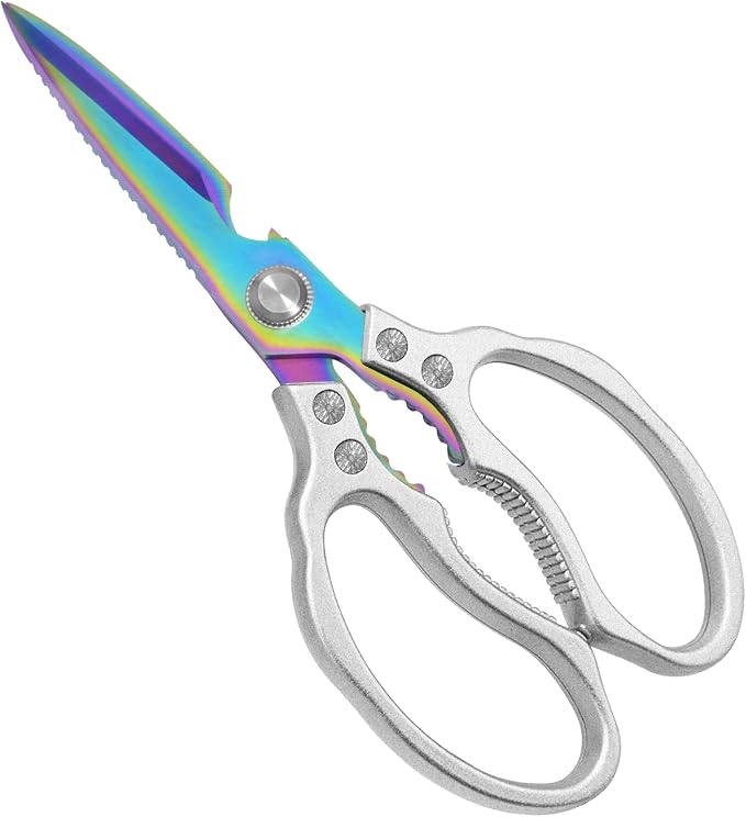 CGBE Kitchen Scissors, Heavy Duty Dishwasher Safe Food Scissors by CGBE