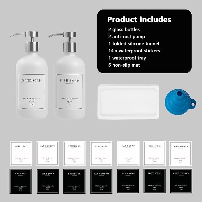 Glass Soap Dispenser Bathroom - Image 7