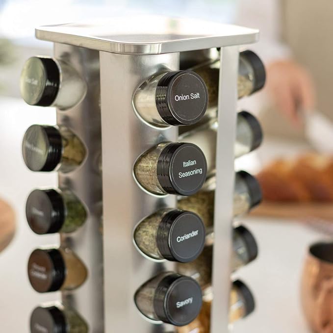 Orii 20 Jar Rotating Spice Rack - Image 4