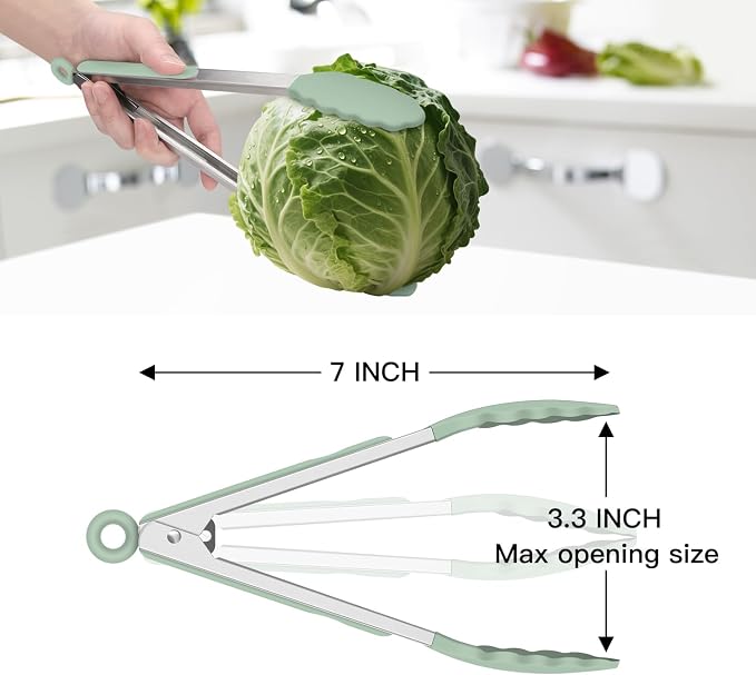 Hotec Mini Silicone Kitchen Tongs - Image 7