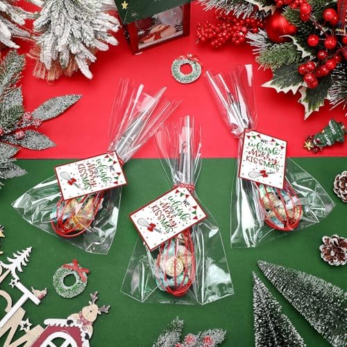 Nuogo 24 Sets Christmas Neighbor Whisks Gifts with Cards, 8 Inch