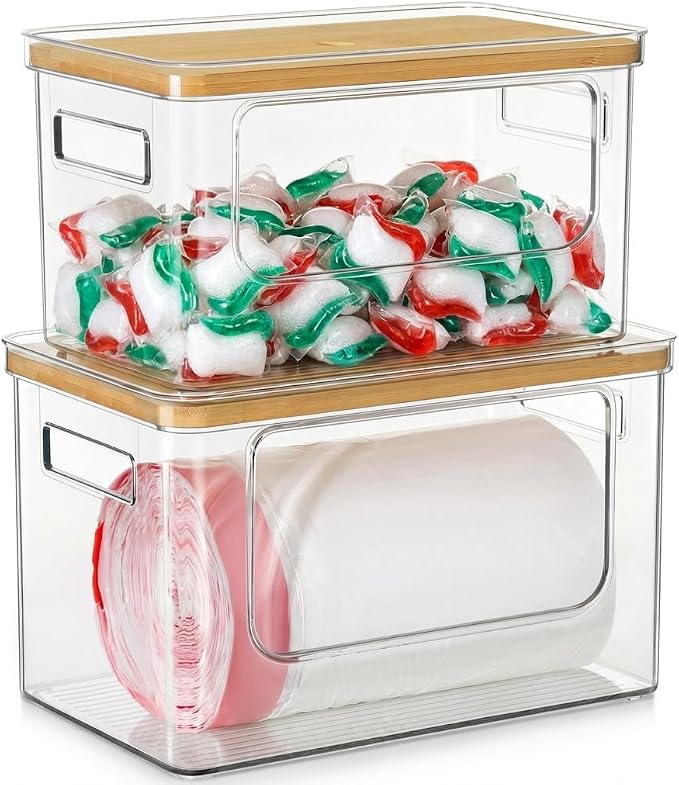 Hudgan Trash Bag Dispenser Under Sink, 2 in 1 Garbage Bag Holder Dishwasher by HUDGAN