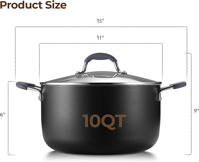 10 Quart Nonstick Stock Pot - Image 2
