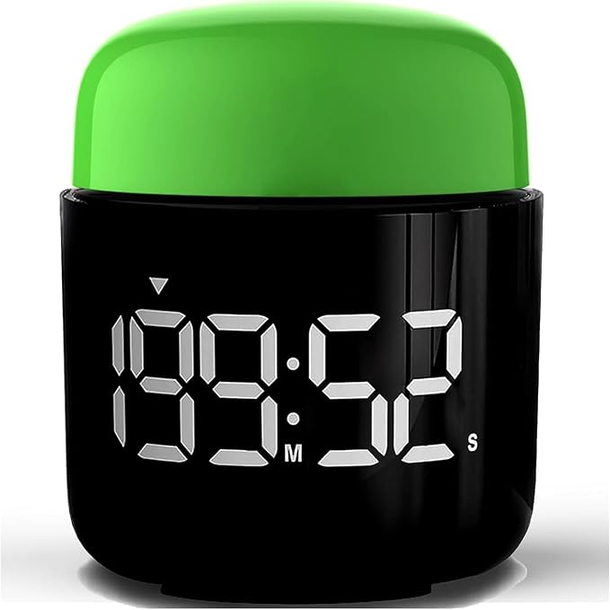 Table Twist Timer, Large LED Display Stopwatch, Silent & Loud Alarm, 199 Minute by HomemelindaExquisiteClock