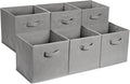 Amazon Basics Collapsible Fabric Storage Cube Bins Organizer by AmazonBasics