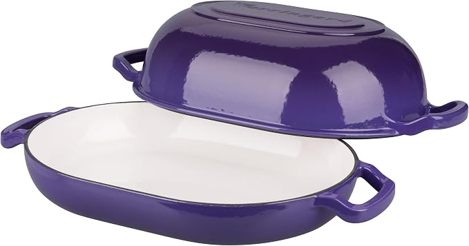 VORRINGARD Enameled Cast Iron Sourdough Bread Oven, Dutch Oven, Loaf Cast Iron - Image 5