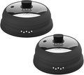 2 Pack Microwave Splatter Cover Glass Guard Lid by GGG-GLOU-GLOUGOOSE