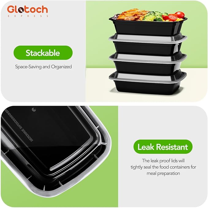 Meal Prep Containers 24oz-100 Pack Reusable Food Storage Containers - Image 7