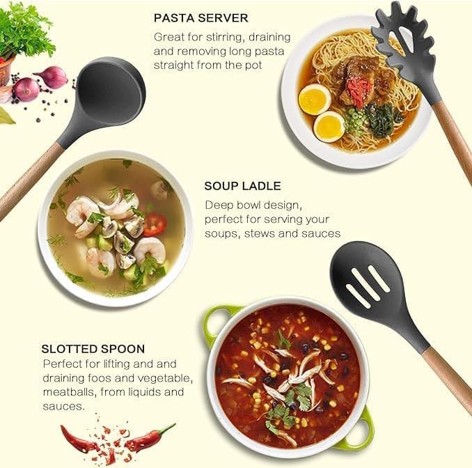 23 Pcs Silicone Utensils Set - Image 5
