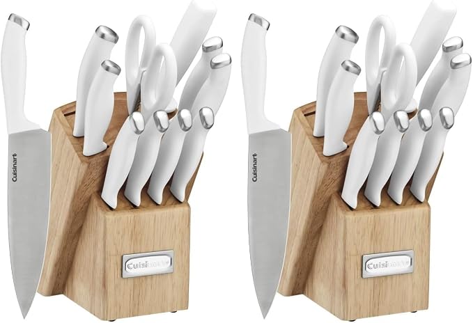 Cuisinart Block Knife Set, Lightweight, Stainless Steel, Durable & Dishwasher by Cuisinart