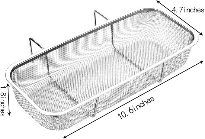 Stainless Steel Side Sink Drain Strainer Basket, Corner Hanging Sink Strainer - Image 4