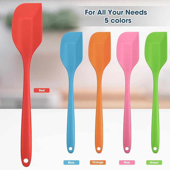 Irenare 65 Pcs Mini Silicone Spatulas Bulk 8.3 Inch Heat Resistant Scrapers - Image 3