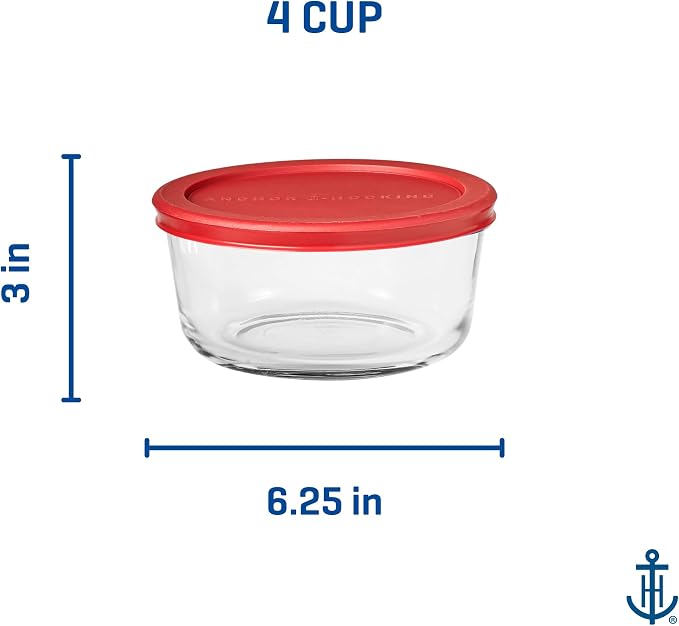 Anchor Hocking SnugFitTM Round Food Storage Containers - Image 7