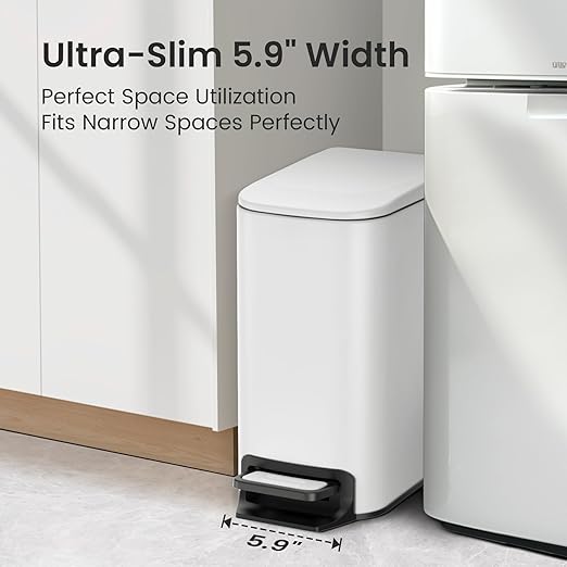 Cesun Small Bathroom Trash Can - Image 2