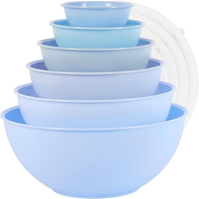 BoxedHome BPA Free Plastic Round Mixing Bowl by BoxedHomeProducts