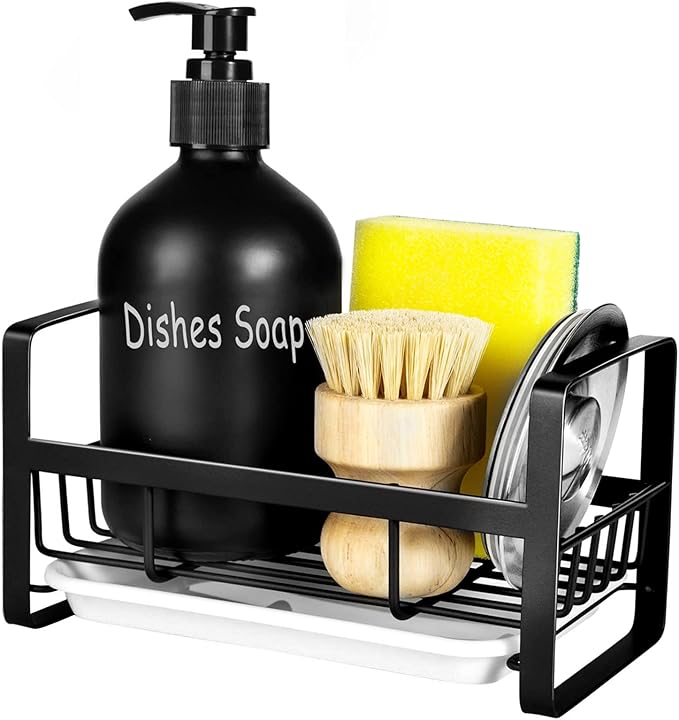 TEZZ Sponge Holder for Kitchen Sink- Stainless Steel Kitchen Sink Caddy for by TEZZ