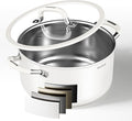 Stockpot 6 Quart, Tri-Ply 18/10 Stainless Steel Stock Pot by Stackbear-DesignsmarterLiveeasier