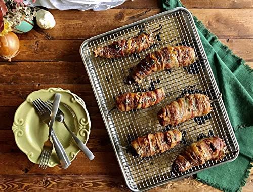 3 Pack Stainless Steel Wire Cooling, Baking, Roasting Rack with