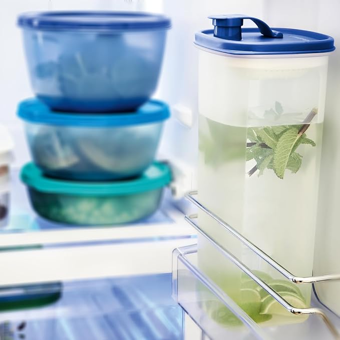 Tupperware Slim Line 2-Pitcher Set in Blue, Dishwasher Safe and BPA Free - Image 6