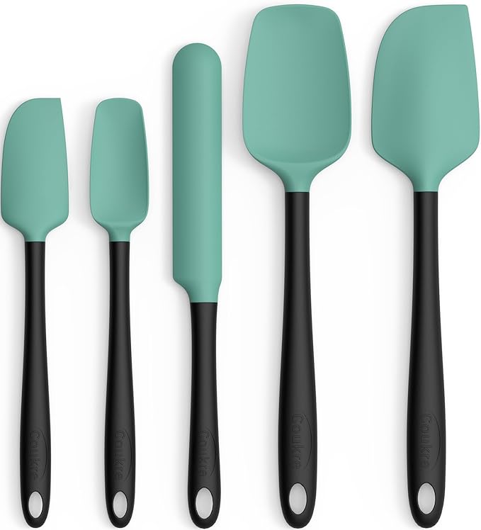 Coukre Silicone Spatula Set of 5, High Temperature Resistant, Food Grade by Coukre