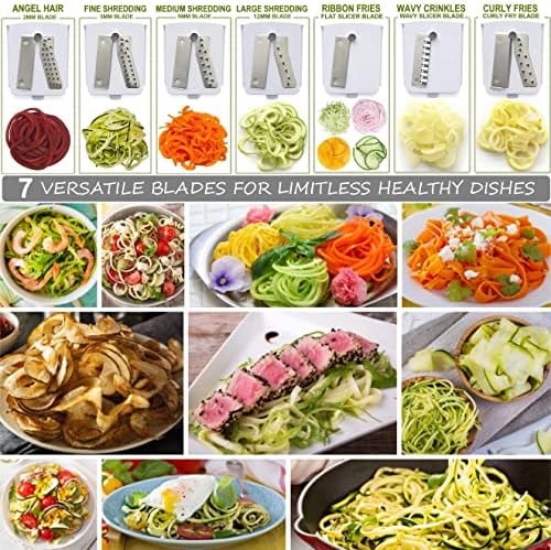 Brieftons 7-Blade Spiralizer and Food Chopper