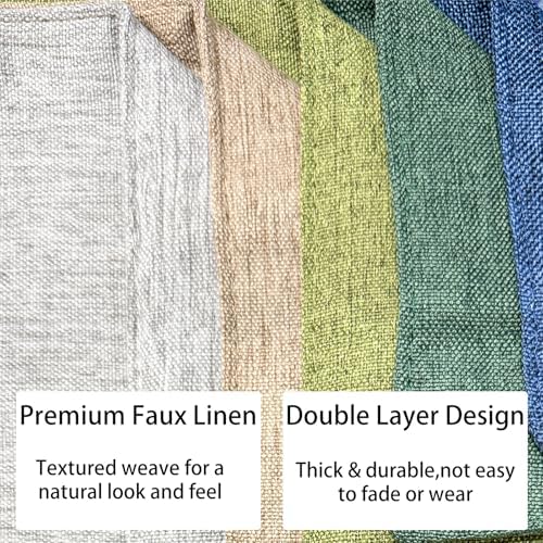 Niviy Placemats, Linen Placemats Set of 4, 12x18 Inch Heat Resistant
