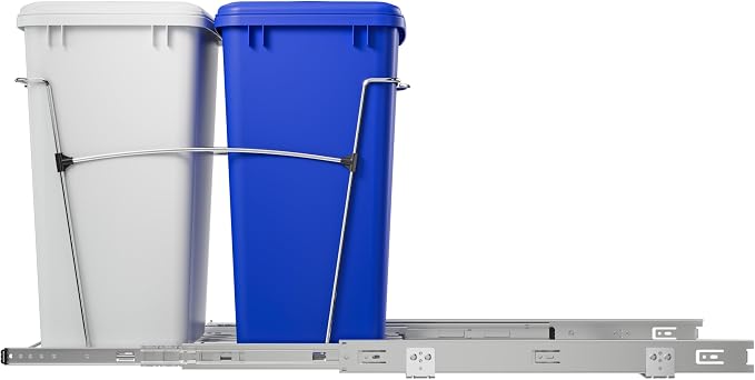 Rev-A-Shelf RV-18KD-11RC-S Double Pullout Trash Can - Image 7