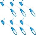 Dish Brush Kitchen Scrubber, 6 Pack, by LOLA, Has Stiff Bristles & Food Scraper by LolaProducts