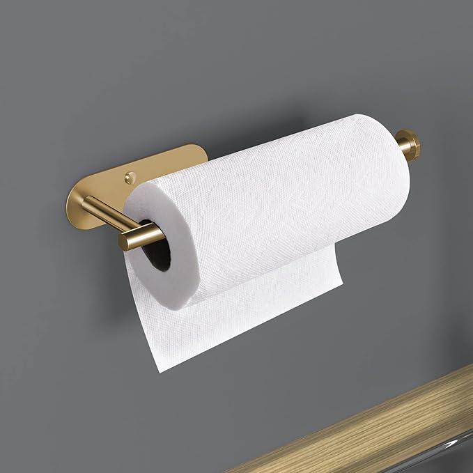 VAEHOLD Adhesive Paper Towel Holder Under Cabinet Wall Mount - Image 6