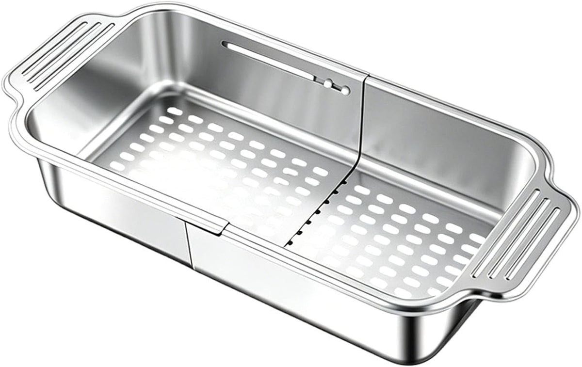 Over Sink Strainer Telescopic Filtering Colander