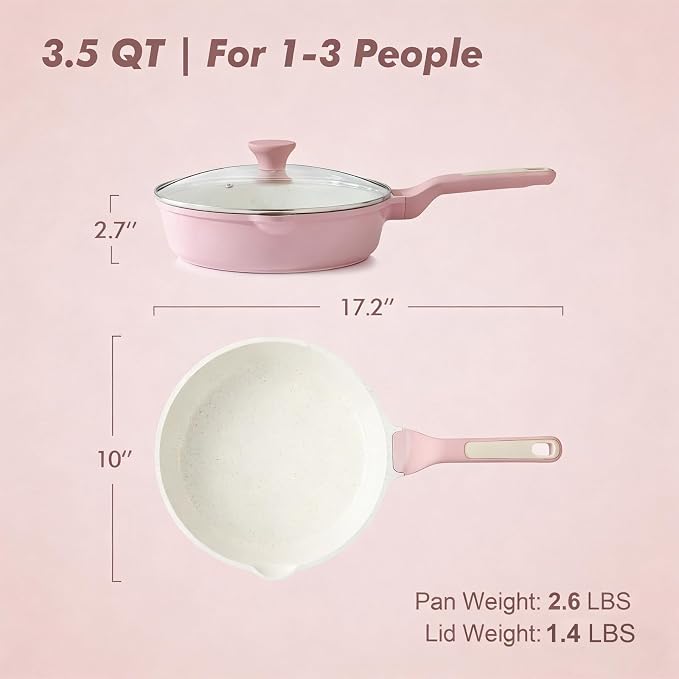 SENSARTE Nonstick Ceramic Skillet - Image 2