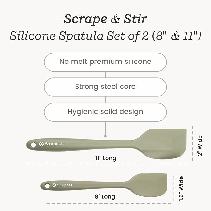 Starpack 'Scrape & Stir' Silicone Spatula Set - Image 5