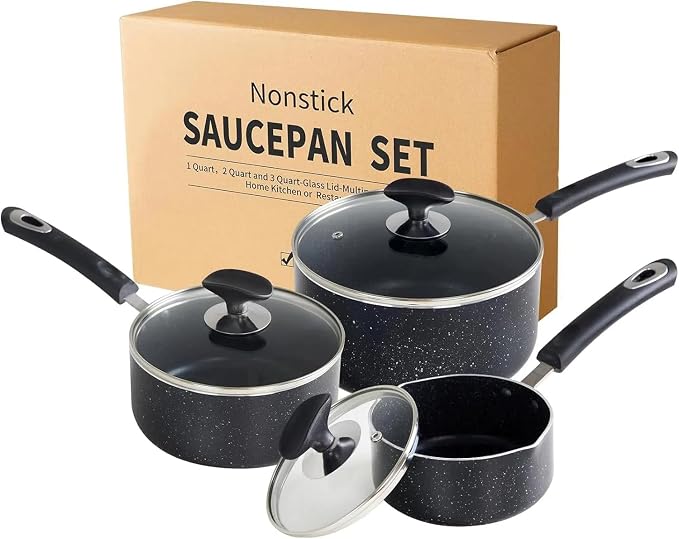 Nonstick Saucepan Set by RATWIA