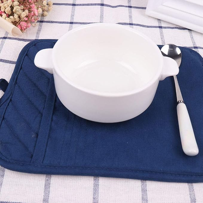 Anyi Pot Holders for Kitchen Heat Resistant, Cotton Hot Pads for Counter Table - Image 4