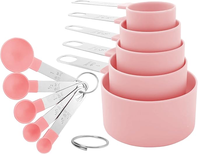 Measuring Cups and Spoons Set, 10-Piece Stackable Kitchen Tools by Unknown