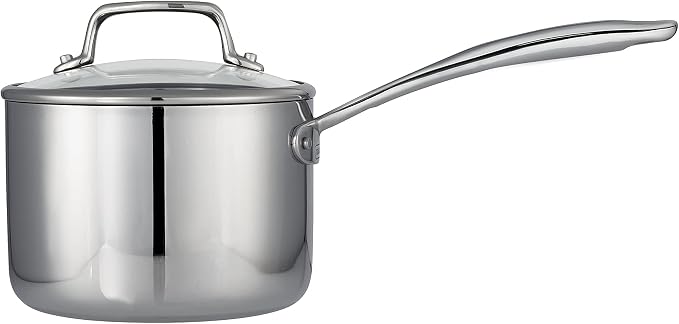 Tramontina Tri-Ply Clad Stainless Steel 2-Quart Small Sauce Pan - Image 2