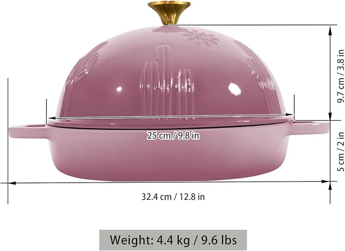 Flavehc Bread Oven Cast Iron Bread Dutch Oven - Image 5