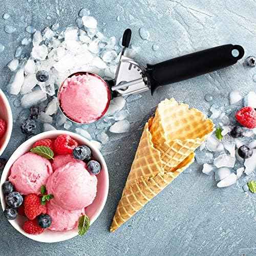 Cookie Scoop Set,Ice Cream Scoop with Trigger,Stainless Steel Portion