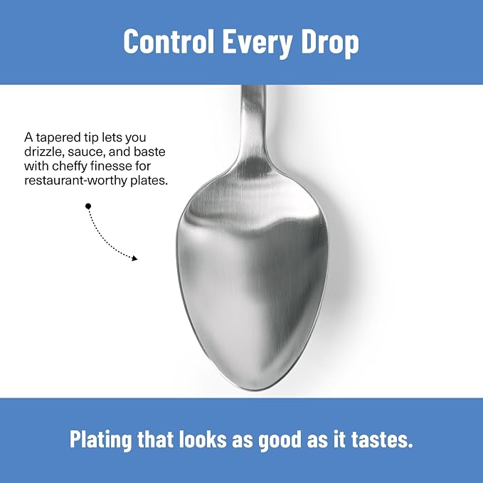 Misen Plating Chef Spoon – Stainless Steel Precision Cooking and Serving Spoon - Image 5