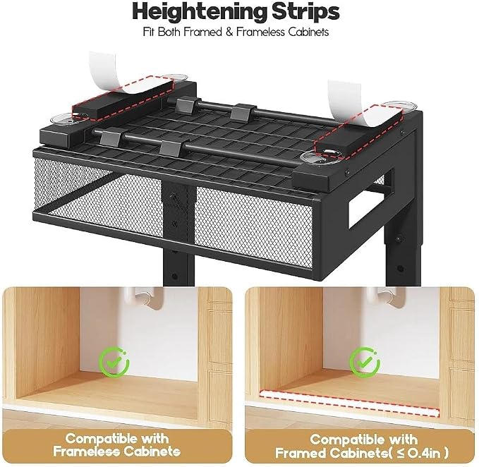 Under Sink Organizer, 2-Tier Dual Pull Out Cabinet Organizer Drawers - Image 4